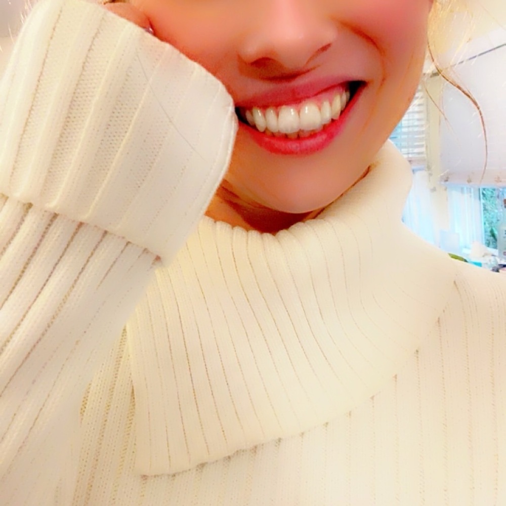 Cream Cowl Neck Sweater with Cozy Knit - Picture 3 of 16